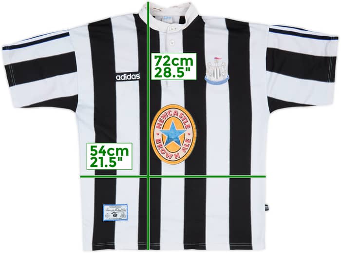 1995-97 Newcastle Home Shirt - 5/10 - (M)