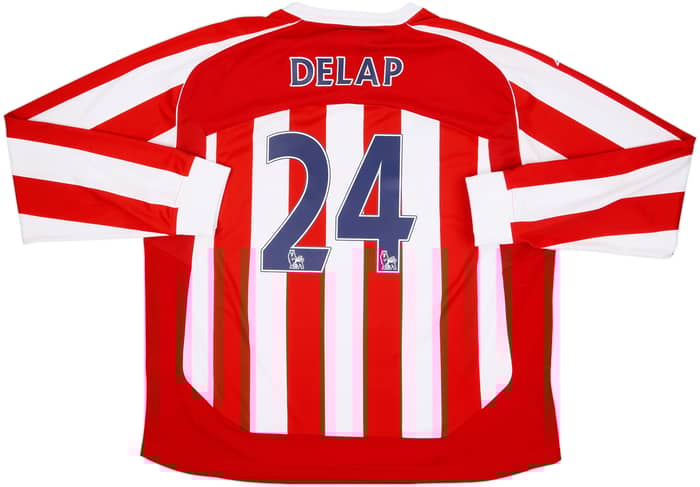 2009-10 Stoke City Home L/S Shirt Delap #24 - 8/10 - (XXL)