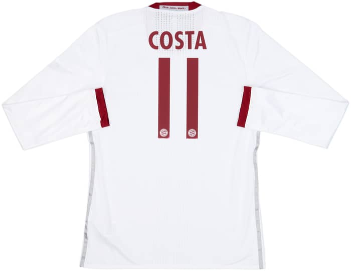 2016-17 Bayern Munich Player Issue Third L/S Shirt Costa #11 - 6/10 - (M/L)