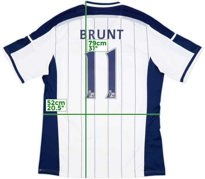 2014-15 West Brom Home Shirt Brunt #11 - 8/10 - (XL)