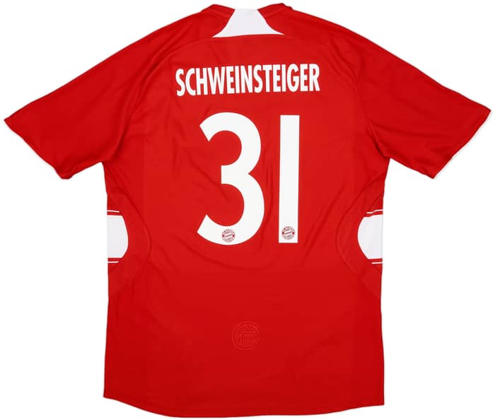 2007-08 Bayern Munich Player Issue Home Shirt Schweinsteiger #31 - 6/10 - (L)