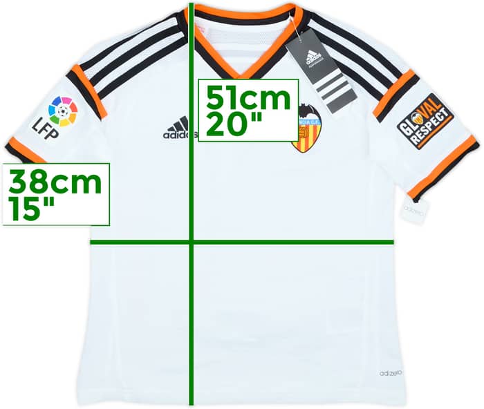2014-15 Valencia Home Shirt (M.Boys)
