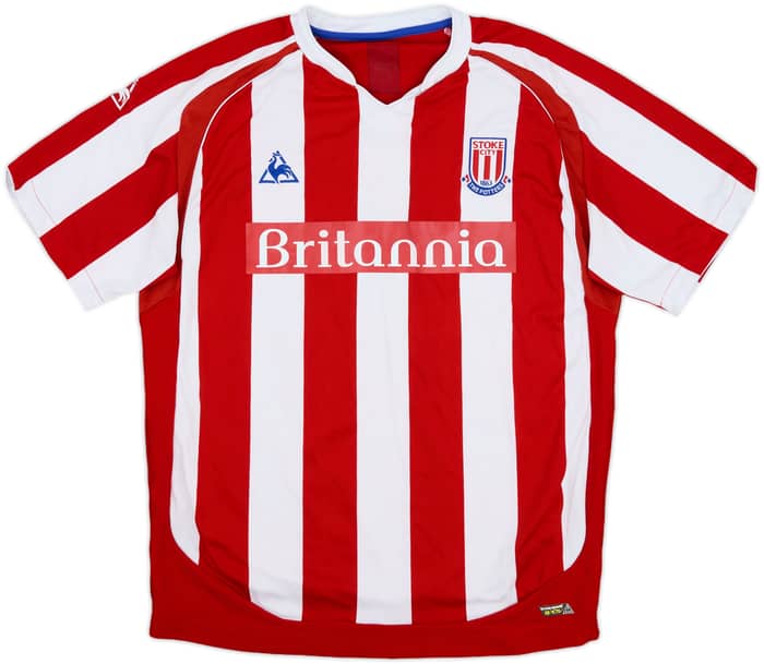 2009-10 Stoke City Home Shirt A.D. Faye #25 - 8/10 - (L)