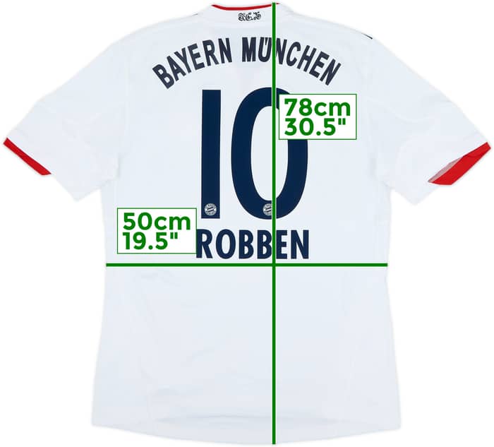 2010-11 Bayern Munich Away Shirt Robben #10 - 5/10 - (M)