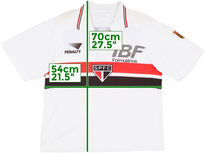 1992 Sao Paulo Home Shirt #10 - 8/10 - (L)