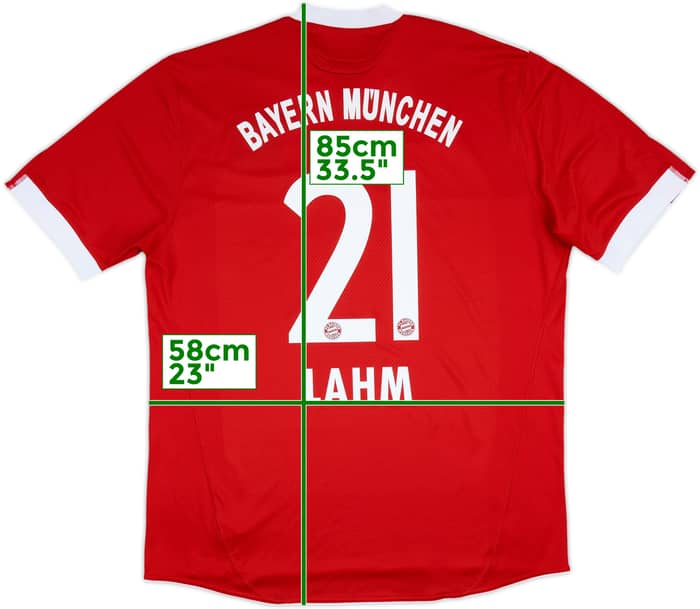 2009-10 Bayern Munich Home Shirt Lahm #21 - 8/10 - (XXL)