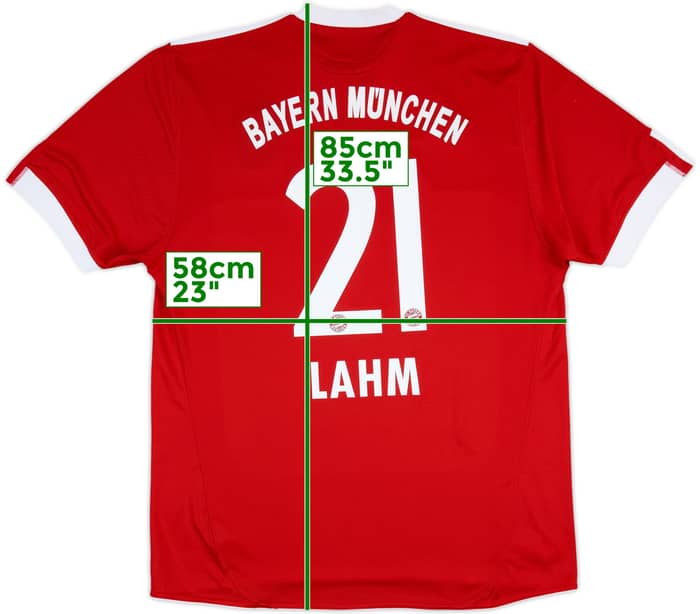 2009-10 Bayern Munich Home Shirt Lahm #21 - 9/10 - (XXL)