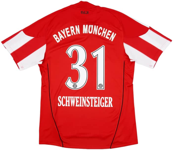 2010-11 Bayern Munich Home Shirt Schweinsteiger #31 - 6/10 - (S)