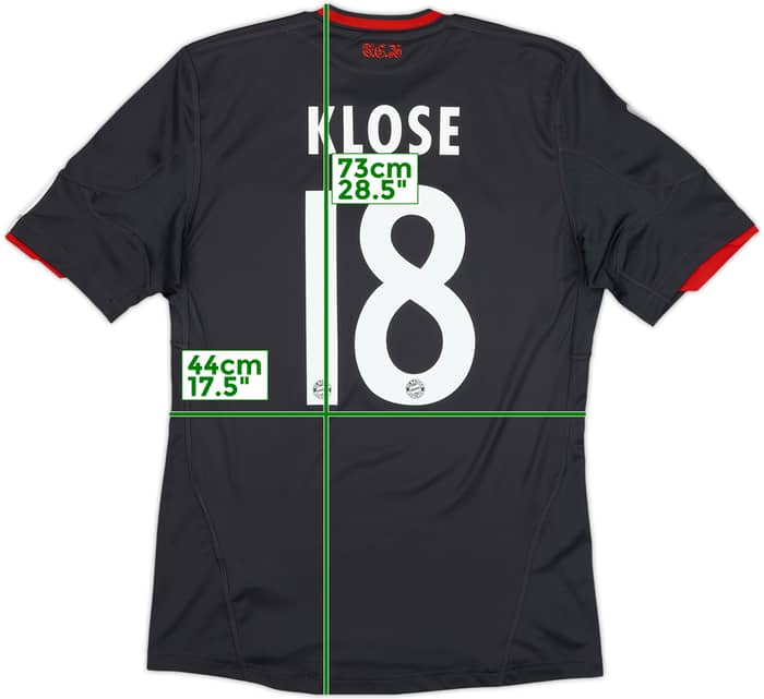 2010-11 Bayern Munich Third Shirt Klose #18 - 6/10 - (S)