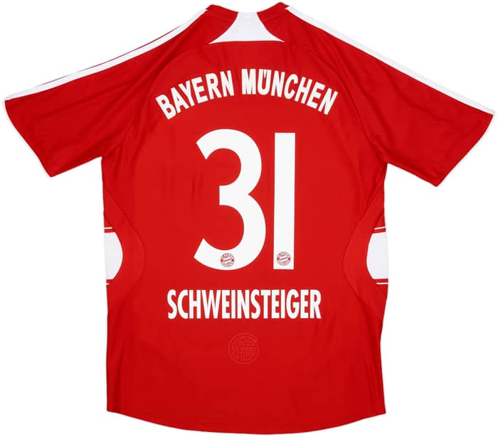 2007-08 Bayern Munich Home Shirt Schweinsteiger #31 - 6/10 - (S)