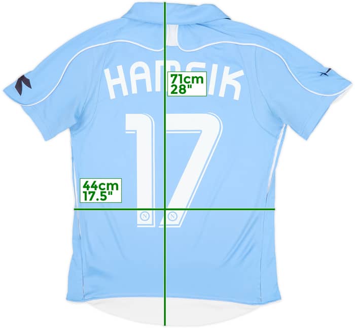 2008-09 Napoli Home Shirt Hamsik #17 - 6/10 - (XS)