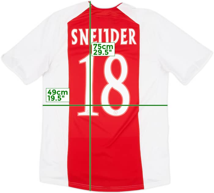 2005-06 Ajax Home Shirt Sneijder #18 - 6/10 - (S)