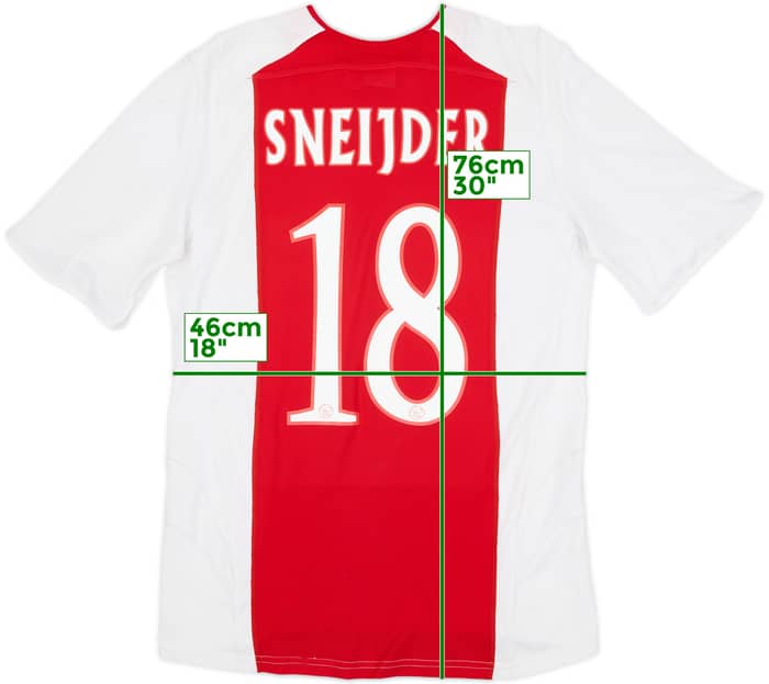 2005-06 Ajax Home Shirt Sneijder #18 - 6/10 - (S)
