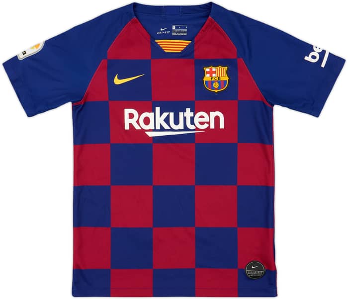 2019-20 Barcelona Home Shirt - 8/10 - (L.Boys)