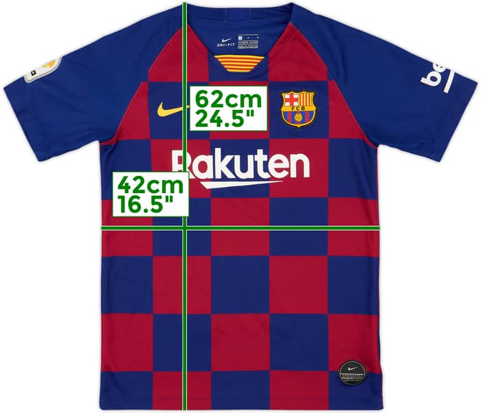 2019-20 Barcelona Home Shirt - 8/10 - (L.Boys)