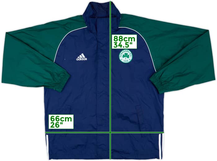 2002-03 Panathinaikos adidas Hooded Rain Jacket - 4/10 - (L/XL)