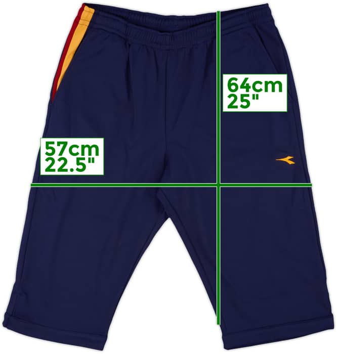 2003-04 Roma Diadora 3/4 Training Pants - 8/10 - (L)