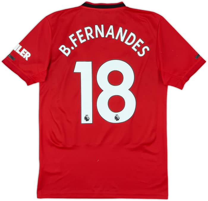 2019-20 Manchester United Home Shirt B.Fernandes #18 - 6/10 - (S)
