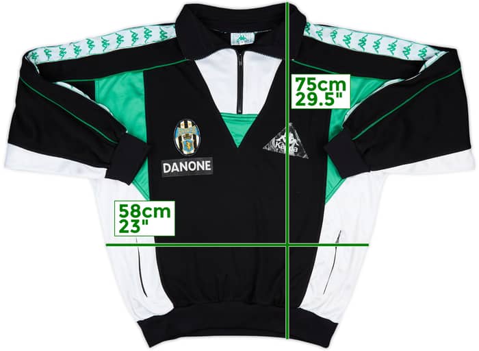 1989-90 Juventus Kappa 1/4 Zip Training Top - 6/10 - (XL)