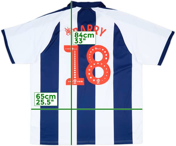 2018-19 West Brom Home Shirt Barry #18 - 9/10 - (3XL)