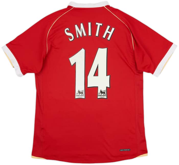 2006-07 Manchester United Home Shirt Smith #14 - 7/10 - (S)