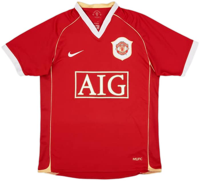 2006-07 Manchester United Home Shirt Smith #14 - 7/10 - (S)