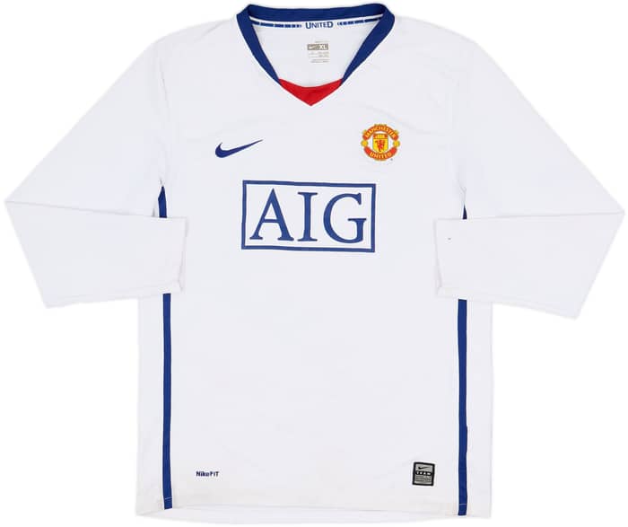 2008-10 Manchester United Away L/S Shirt Rooney #10 - 7/10 - (XL.Boys)