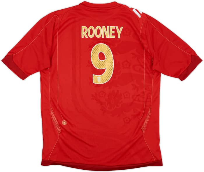 2006-08 England Away Shirt Rooney #9 - 8/10 - (XL.Boys)