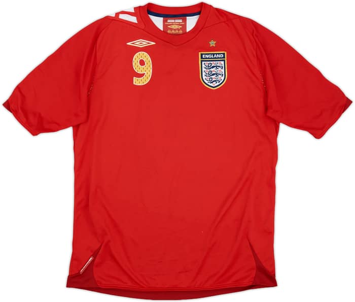 2006-08 England Away Shirt Rooney #9 - 8/10 - (XL.Boys)