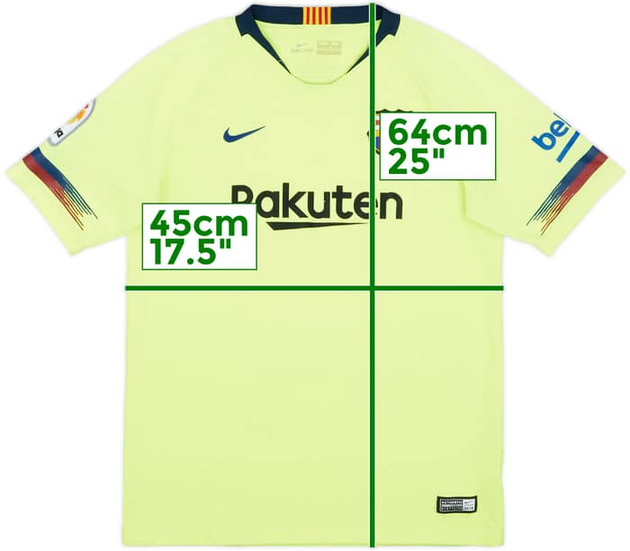 2018-19 Barcelona Away Shirt - 8/10 - (XL.Boys)