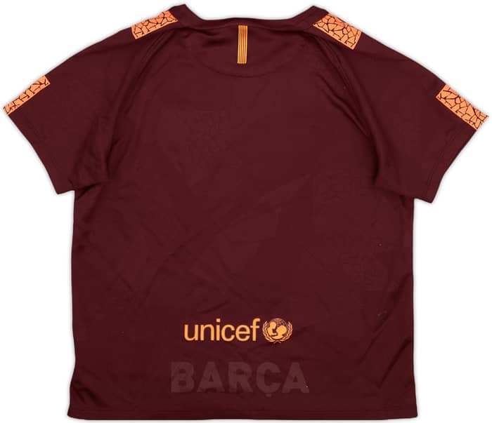 2017-18 Barcelona Third Shirt - 7/10 - (7-8 Years)