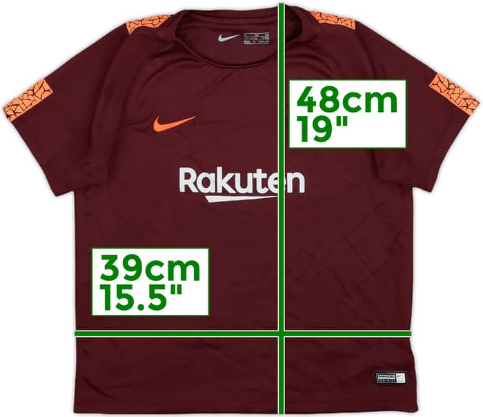 2017-18 Barcelona Third Shirt - 7/10 - (7-8 Years)