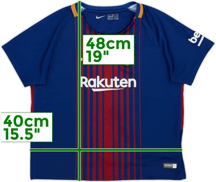 2017-18 Barcelona Home Shirt - 6/10 - (7-8 Years)