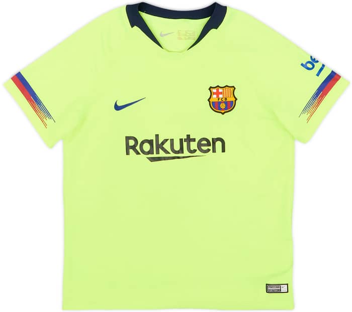 2018-19 Barcelona Away Shirt - 8/10 - (7-8 Years)