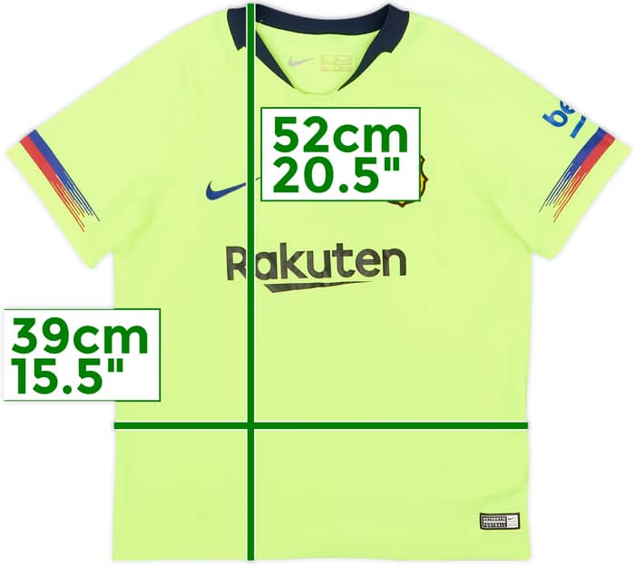 2018-19 Barcelona Away Shirt - 8/10 - (7-8 Years)