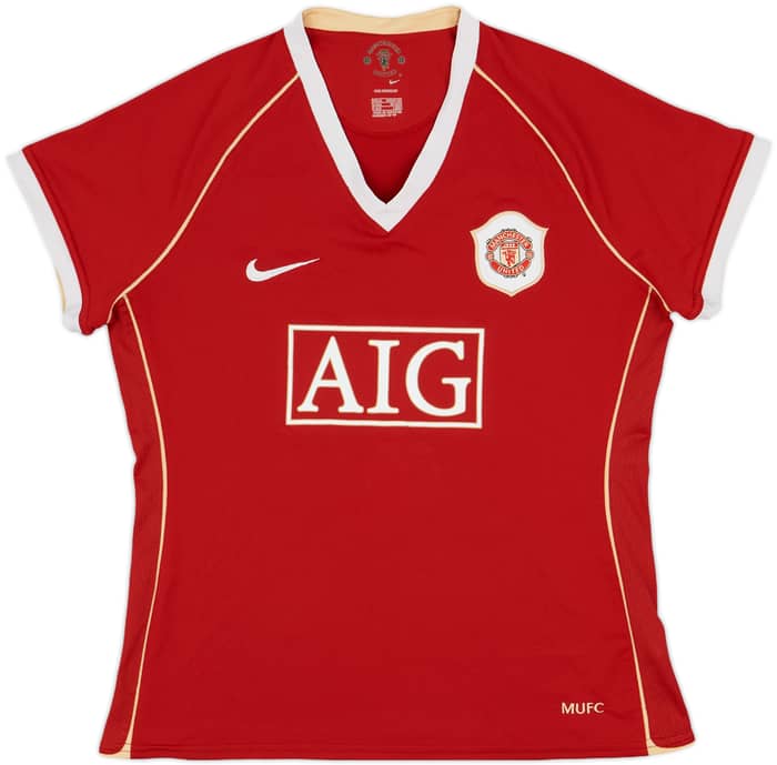 2006-07 Manchester United Home Shirt - 9/10 - (Women's XL)