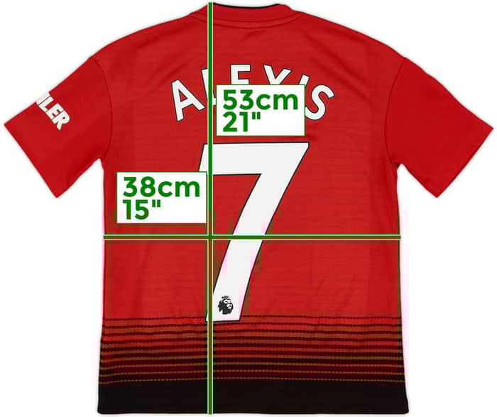 2018-19 Manchester United Home Shirt Alexis #7 - 8/10 - (S.Boys)