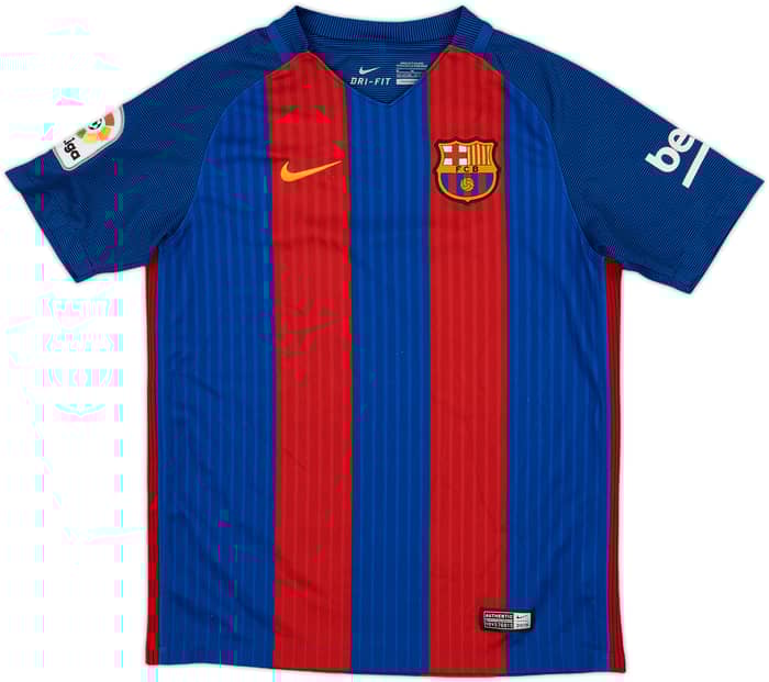 2016-17 Barcelona Home Shirt - 8/10 - (M.Boys)