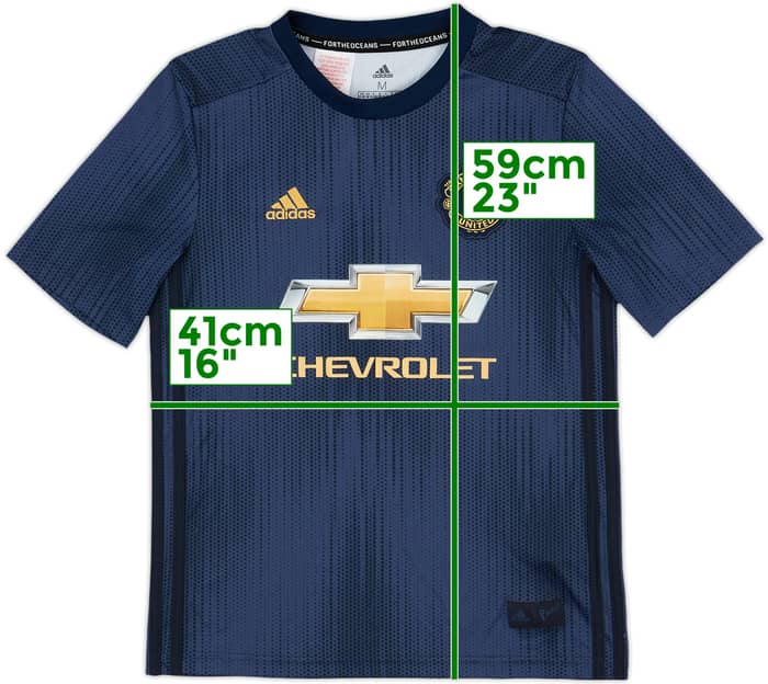 2018-19 Manchester United Third Shirt - 10/10 - (M.Boys)