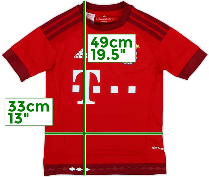 2015-16 Bayern Munich Home Shirt - 9/10 - (7-8 Years)