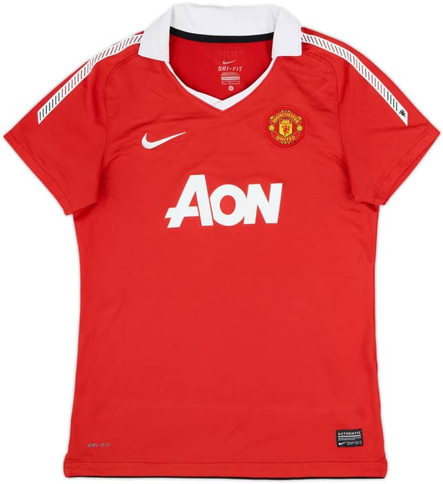 2010-11 Manchester United Home Shirt - 8/10 - (Women's S)