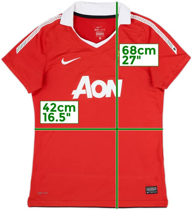 2010-11 Manchester United Home Shirt - 8/10 - (Women's S)