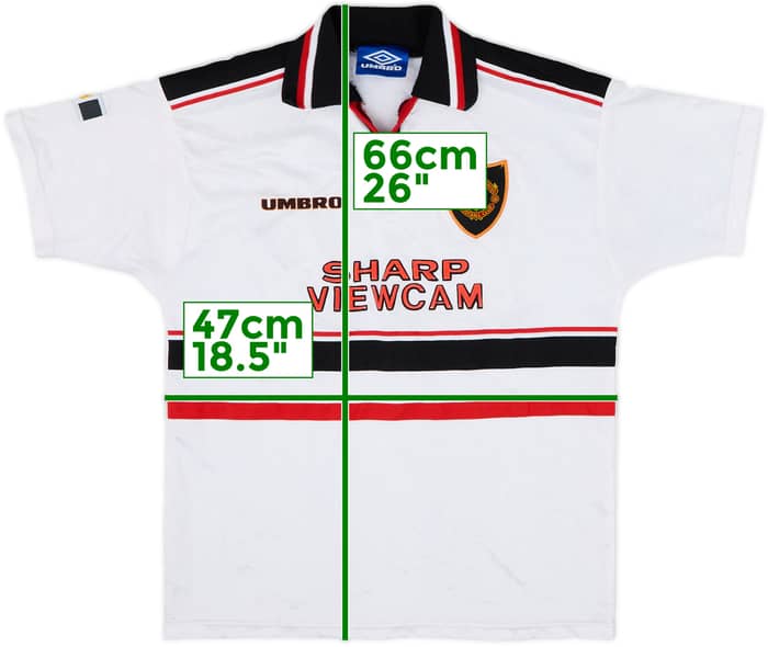 1997-99 Manchester United Away Shirt - 6/10 - (L.Boys)
