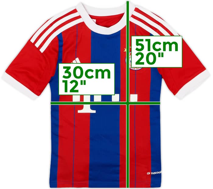 2014-15 Bayern Munich Home Shirt - 10/10 - (7-8 Years)