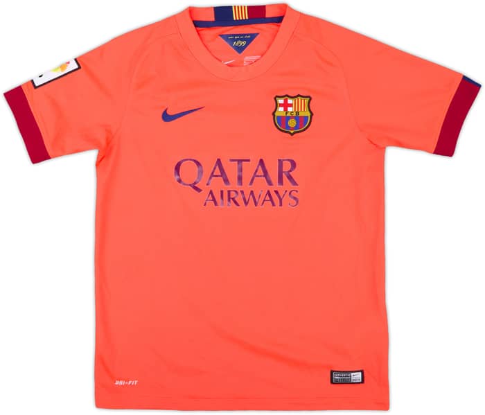 2014-15 Barcelona Away Shirt - 8/10 - (M.Boys)