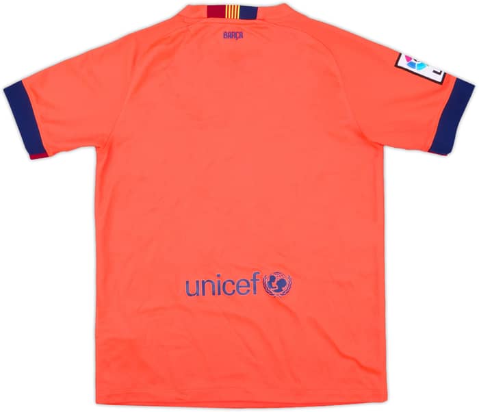 2014-15 Barcelona Away Shirt - 8/10 - (M.Boys)