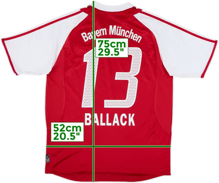 2004-05 Bayern Munich Home Shirt Ballack #13 - 9/10 - (XL.Boys)