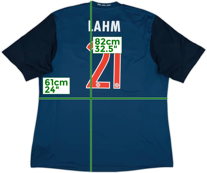 2013-14 Bayern Munich Third Shirt Lahm #21 - 7/10 - (XXL)
