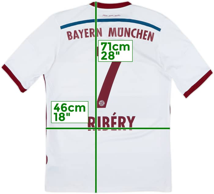 2014-15 Bayern Munich Away Shirt Ribery #7 - 6/10 - (S)