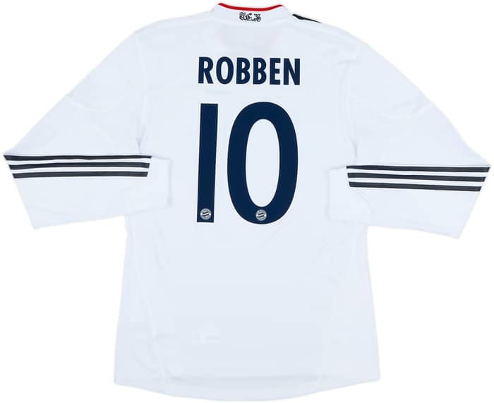 2010-11 Bayern Munich Player Issue Away L/S Shirt Robben #10 - 9/10 - (M)